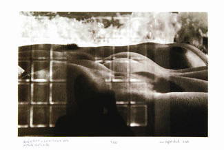 Reflection in Lucien Gregyue Photo of Musee Heatta. Arles by Gia Gogatishvili
